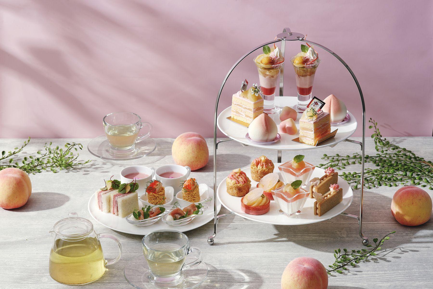 東京マリオットホテルでみずみずしい桃を贅沢に使用したアフタヌーンティー発売！至福のティータイムを