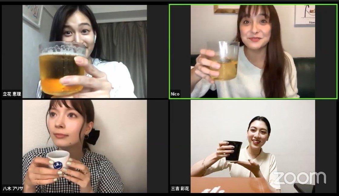 石田ニコルが地元の名産をおつまみにしたリモート女子飲み会を主催！_site_large