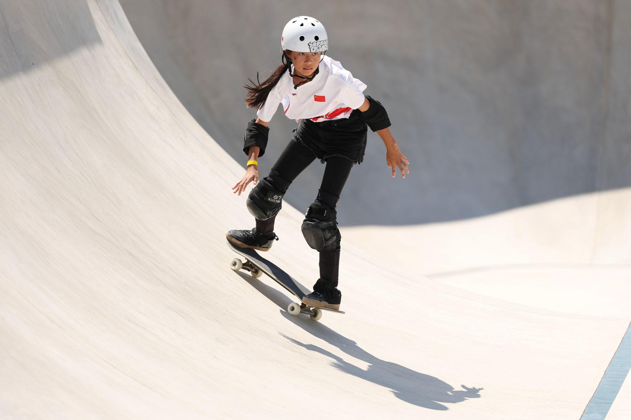 ゲッティパリ五輪スケボー中国11歳GettyImages-2165596828