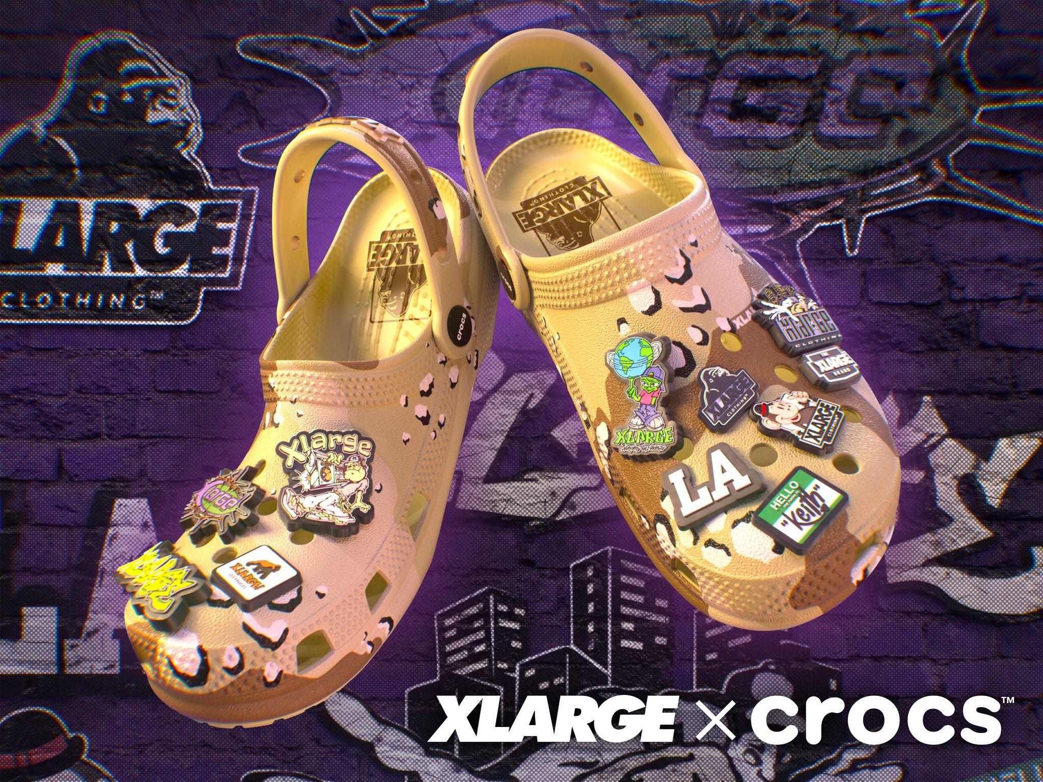 「XLARGE」とクロックス(TM)によるコラボレーションアイテムが10月12日より発売