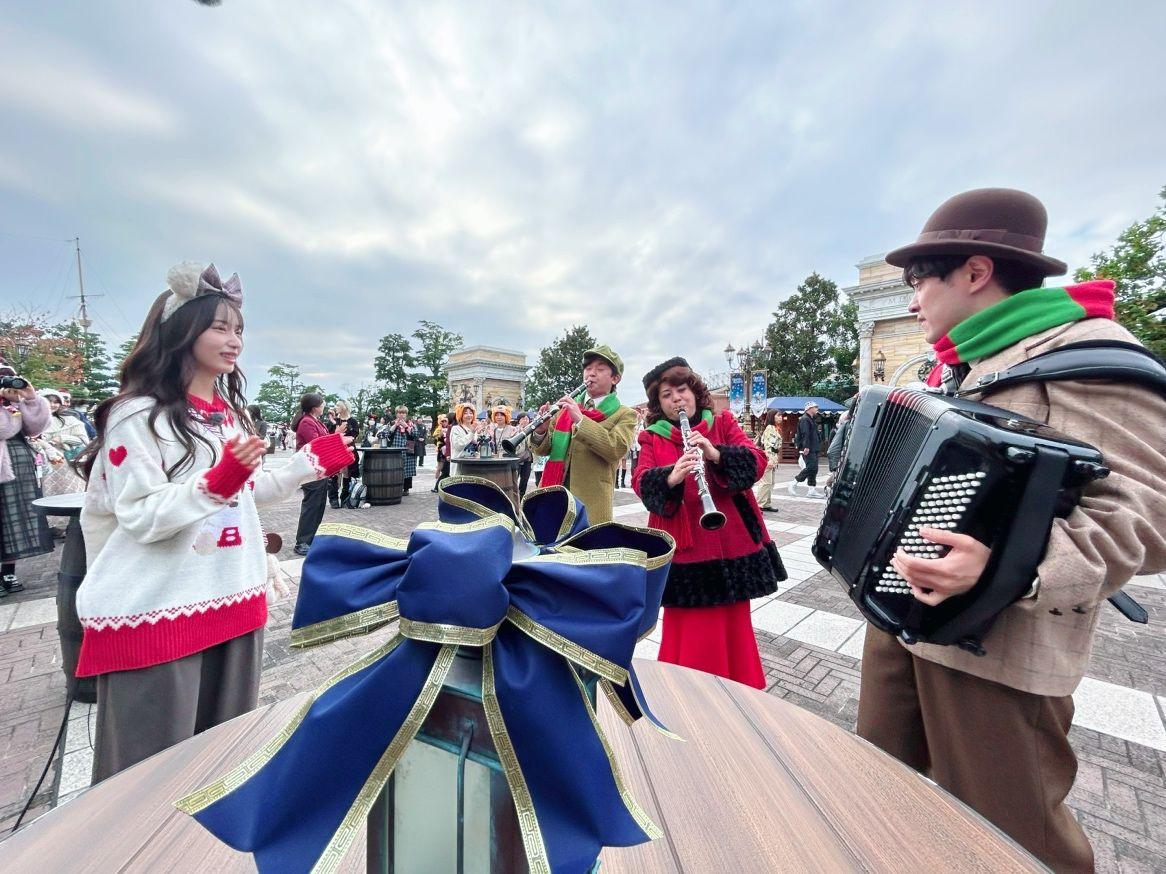 林佑香キャスターがクリスマスディズニーシーをリポート