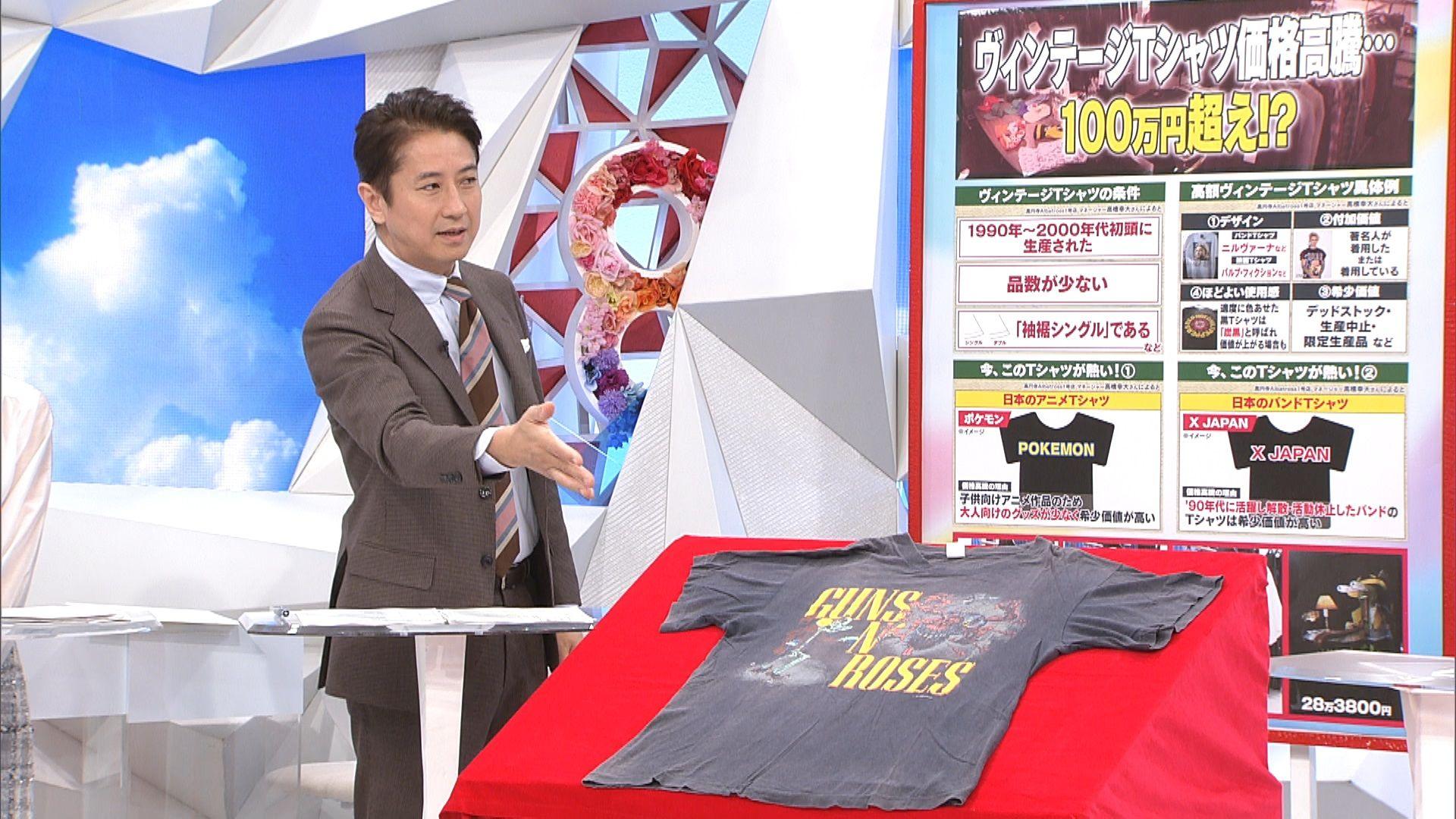 【急騰】ヴィンテージTシャツが世界中で注目！100万円超えも…谷原章介・秘蔵のTシャツのお値段は？