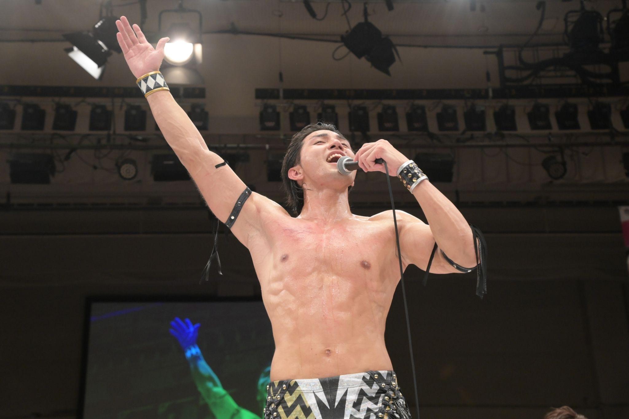 THE RAMPAGE武知海青 プロレス２戦目で勝利