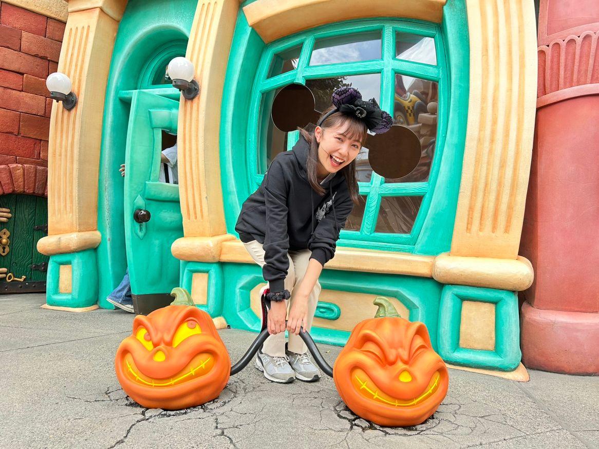 ディズニーハロウィーン トゥーンタウンの装飾