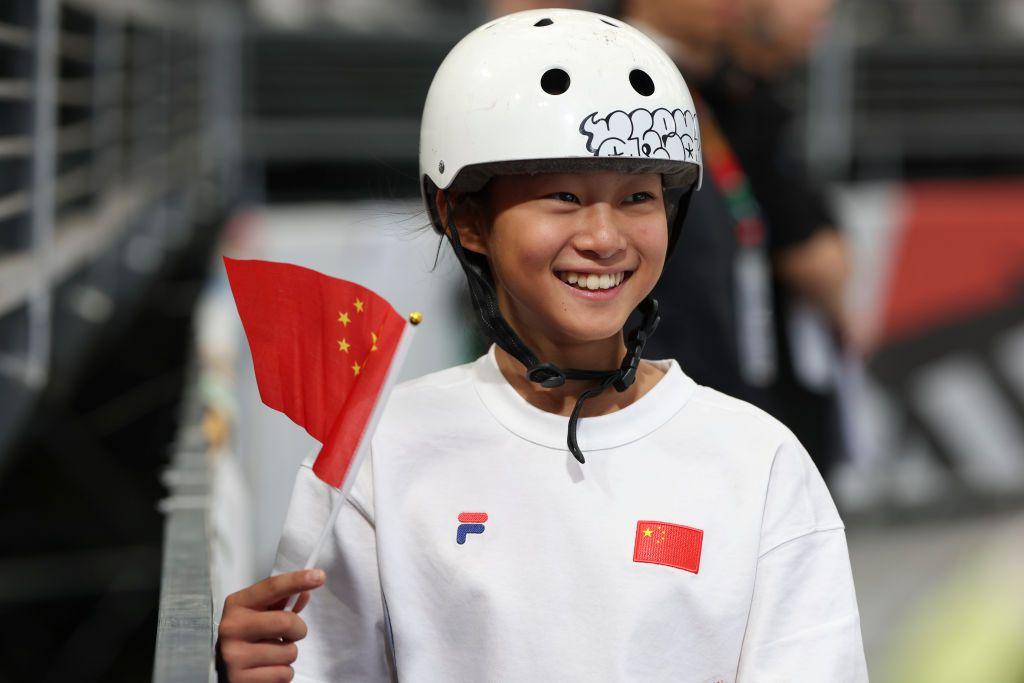 ゲッティパリ五輪スケボー中国11歳GettyImages-2153176828