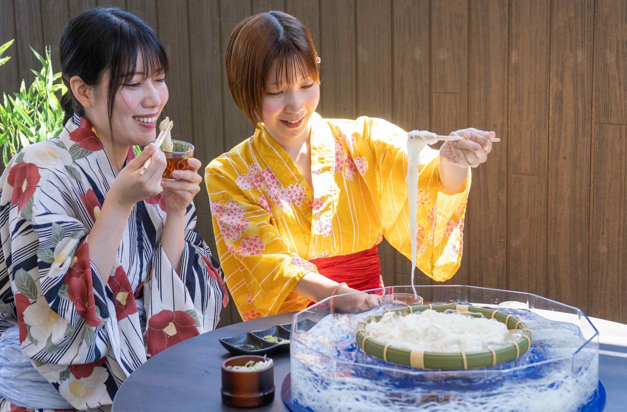 6月22日（土）埼玉県神川町、温泉と発酵 おふろcafe 白寿の湯がリニューアルオープン。回転式流しそうめんがお目見えしました