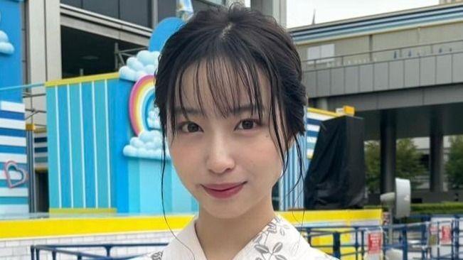 林佑香  中学生ぶりの浴衣姿を披露！お花が飾られたまとめ髪ヘアを披露し「一緒に花火大会行きたい！」の声