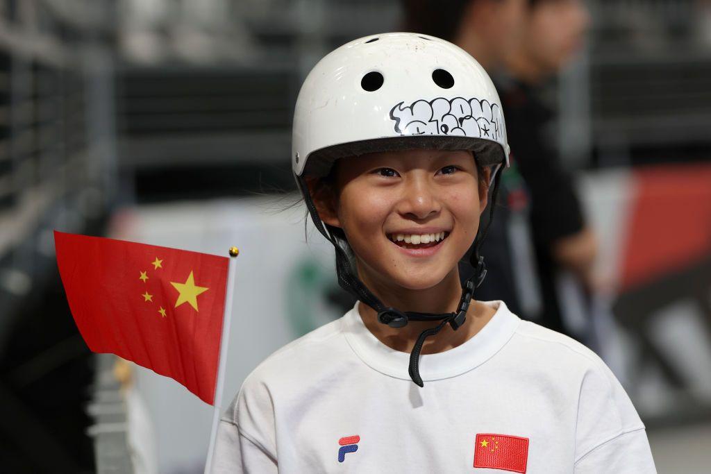 ゲッティパリ五輪スケボー中国11歳GettyImages-2153176909