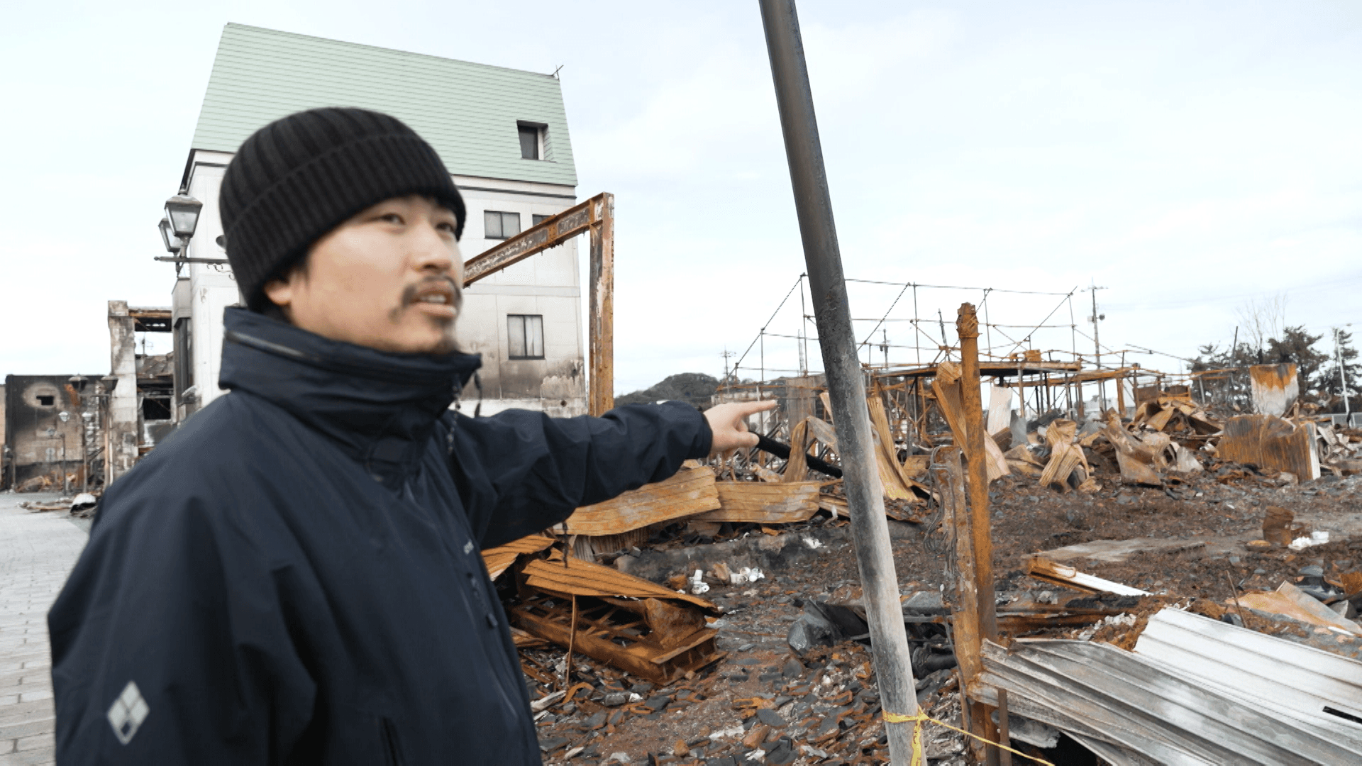 消失した自宅前の桐本滉平さん『ザ・ノンフィクション』