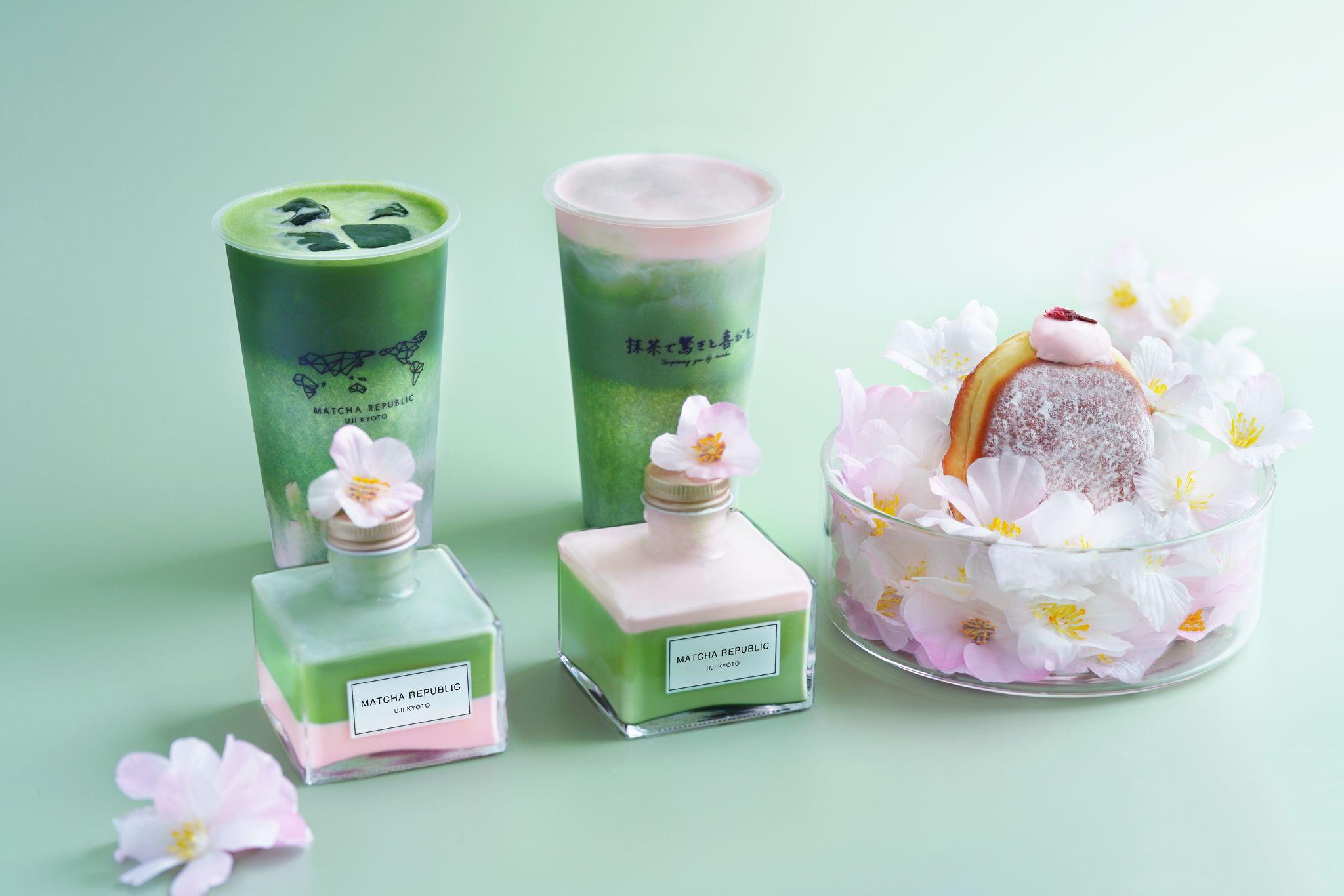 【桜×宇治抹茶】春限定『抹茶共和国 Matcha Republic』に「桜抹茶ボンボローニ」が新登場！さらに「桜岩塩チーズ抹茶ラテ」「桜ババロア抹茶ラテ」で春を満喫♪