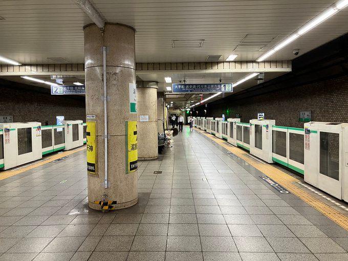 【メトロ】湯島駅ホーム現在