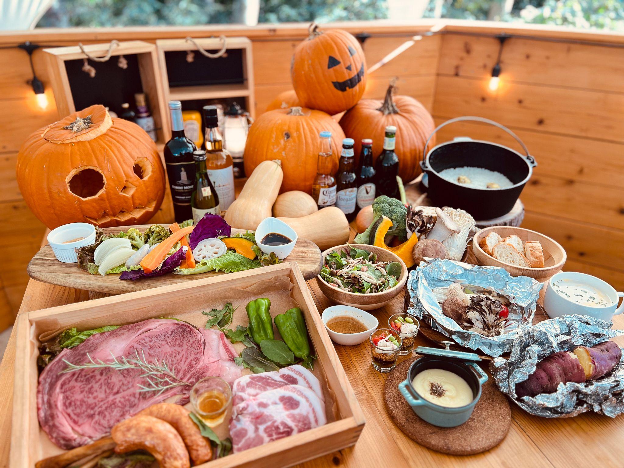 最高のリトリートを体験できる THE FIVE RIVERS FINE GLAMPING 群馬 白沢　　焼き芋スイーツやかぼちゃスープで秋を堪能！　地場産の旬な食材を使用した”秋限定ディナー”提供開始