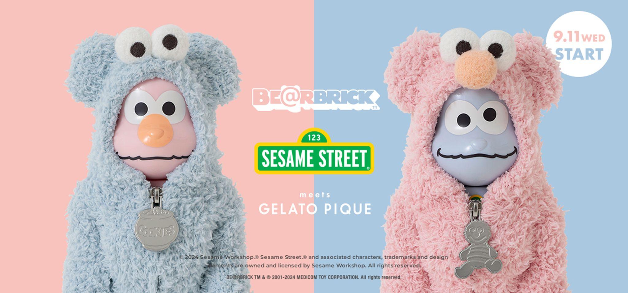 【BE@RBRICK × SESAME STREET × GELATO PIQUE】初のトリプルコラボレーションアイテムを発売！＜9月11日(水)発売＞