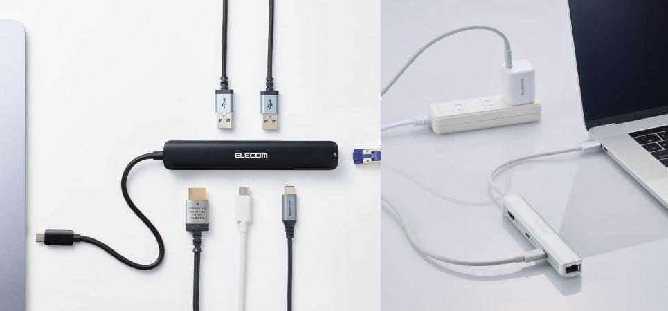 ノートパソコンのポート不足を解消！6ポートがスティックサイズになったUSB-C接続のドッキングステーションを新発売