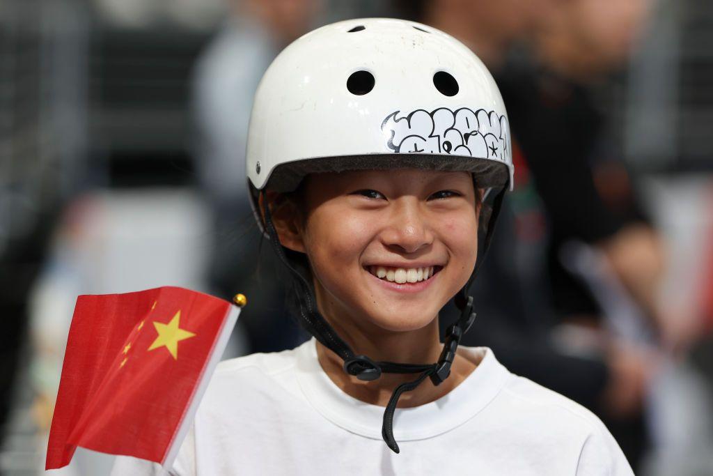 ゲッティパリ五輪スケボー中国11歳GettyImages-2153176876