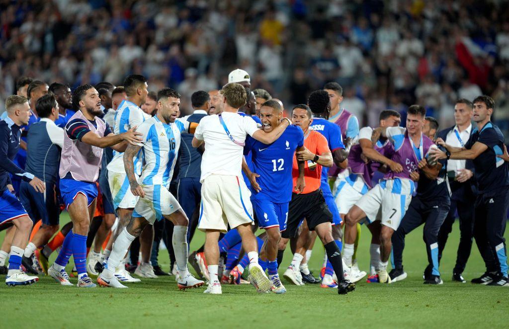 ゲッティパリ五輪 サッカーフランス対アルゼンチン