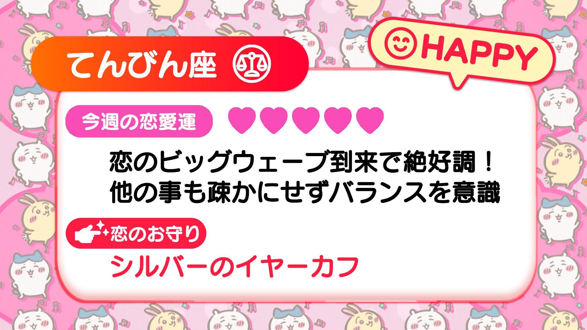 週刊ちいかわ恋占い　2024年2月25日(日)～3月2日(土)