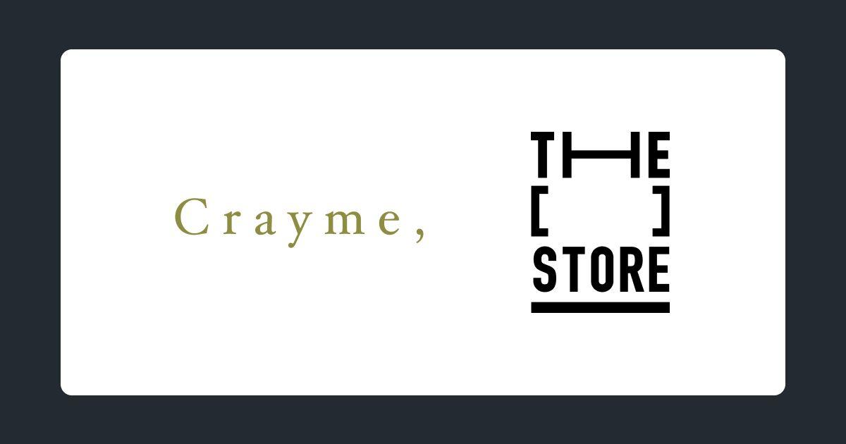 次世代型ショップ「THE [　] STORE」に菅野結以さんプロデュースのアパレルブランド「Crayme,」が出店決定