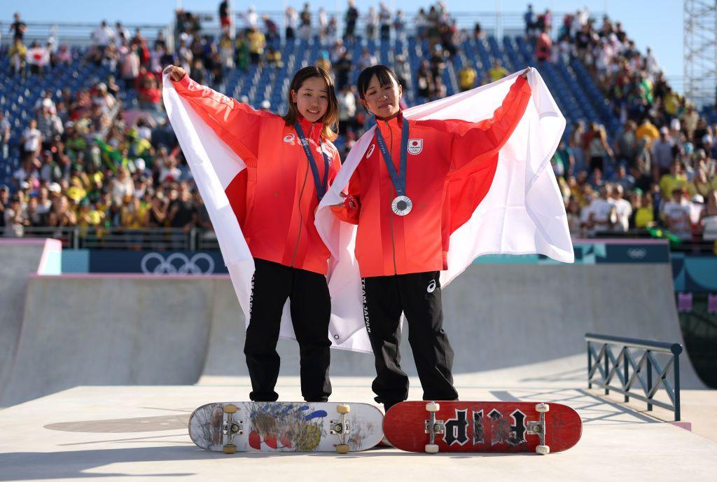 ゲッティパリ五輪　スケートボード　表彰式