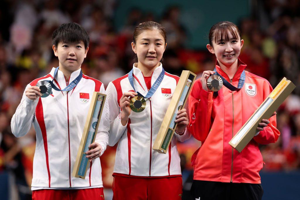 ゲッティパリ五輪 卓球女子表彰式