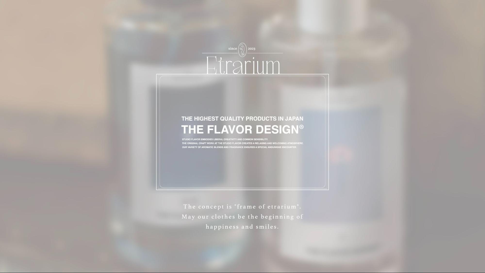 宮川大聖がプロデュースするアパレルブランド「Etrarium」から、Holiday Collectionアイテムとして「THE FLAVOR DESIGN(R)︎」とのコラボレーション香水を販売開始