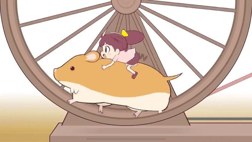 走れ！ヒマリちゃん！！ショートアニメ『ヒマリとくま』最新話「ヒマリとハムスター」